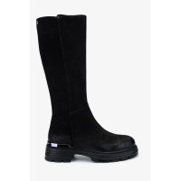 Valmenti Kadın Hakiki Deri Siyah Nubuk Casual Çizme Valmenti Kadın Hakiki Deri Siyah Nubuk Casual Çizme