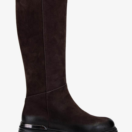 Valmenti Kadın Hakiki Deri Kahverengi Nubuk Casual Çizme Valmenti Kadın Hakiki Deri Kahverengi Nubuk Casual Çizme