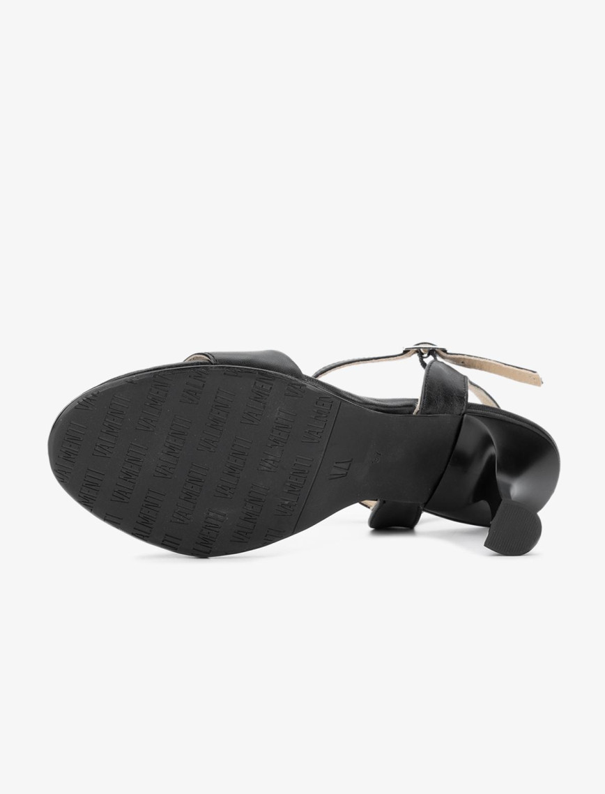 Valmenti Giulio Kadın Siyah Hakiki Deri Sandalet Valmenti Giulio Kadın Siyah Hakiki Deri Sandalet