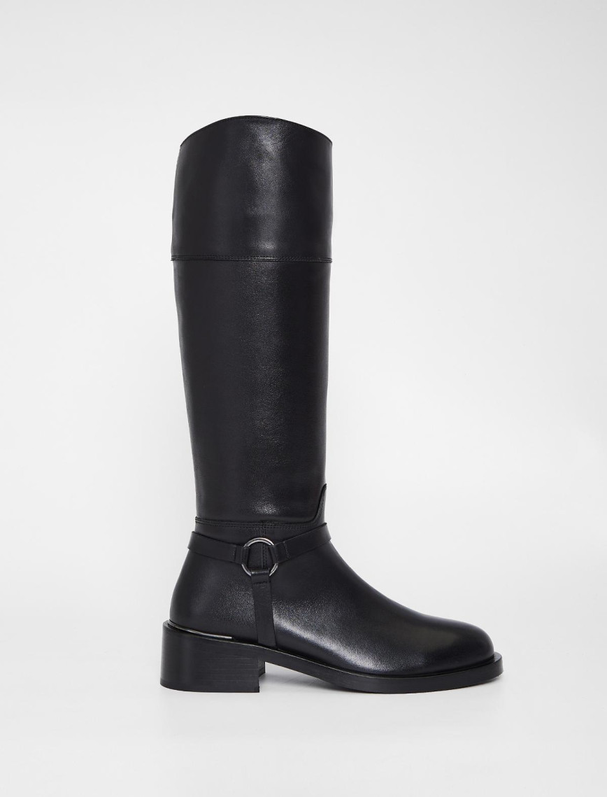 Valmenti Shaula Kadın Siyah Hakiki Deri Çizme Valmenti Shaula Kadın Siyah Hakiki Deri Çizme