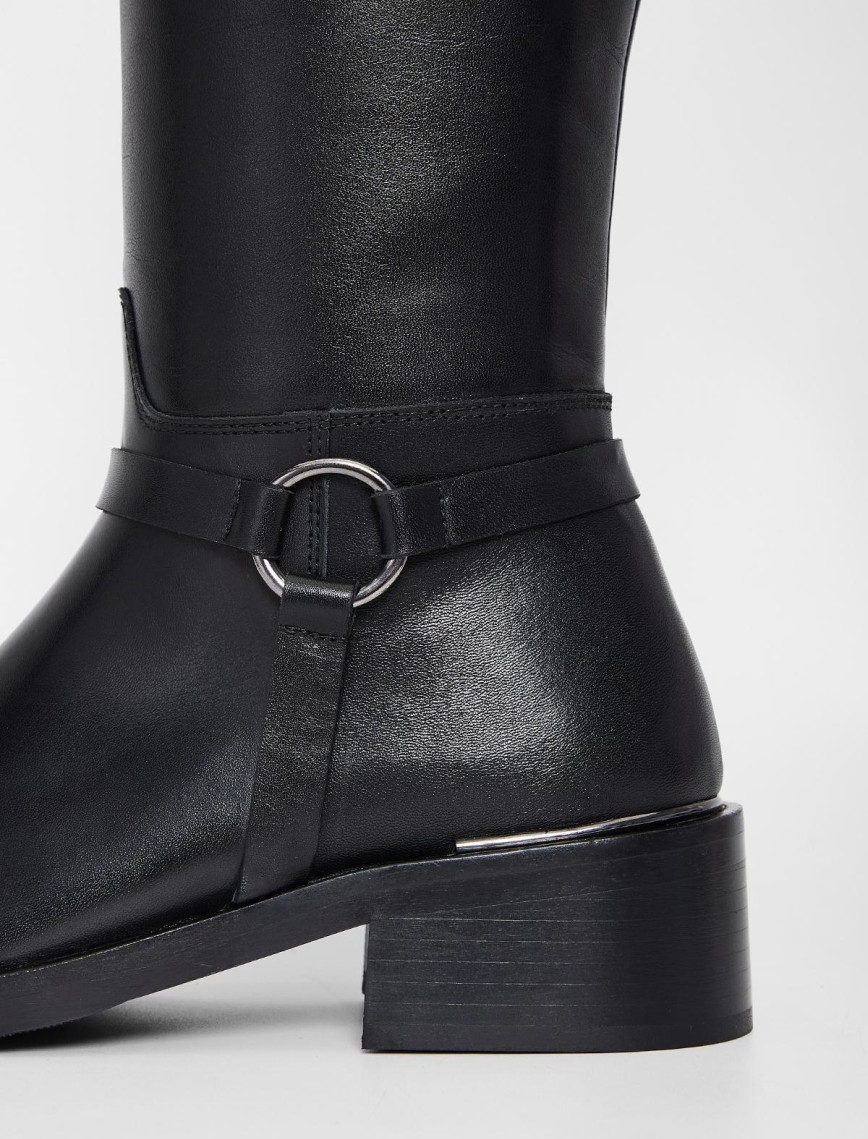 Valmenti Shaula Kadın Siyah Hakiki Deri Çizme Valmenti Shaula Kadın Siyah Hakiki Deri Çizme