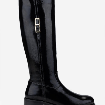 Valmenti Kadın Siyah Rugan Casual Çizme Valmenti Kadın Siyah Rugan Casual Çizme