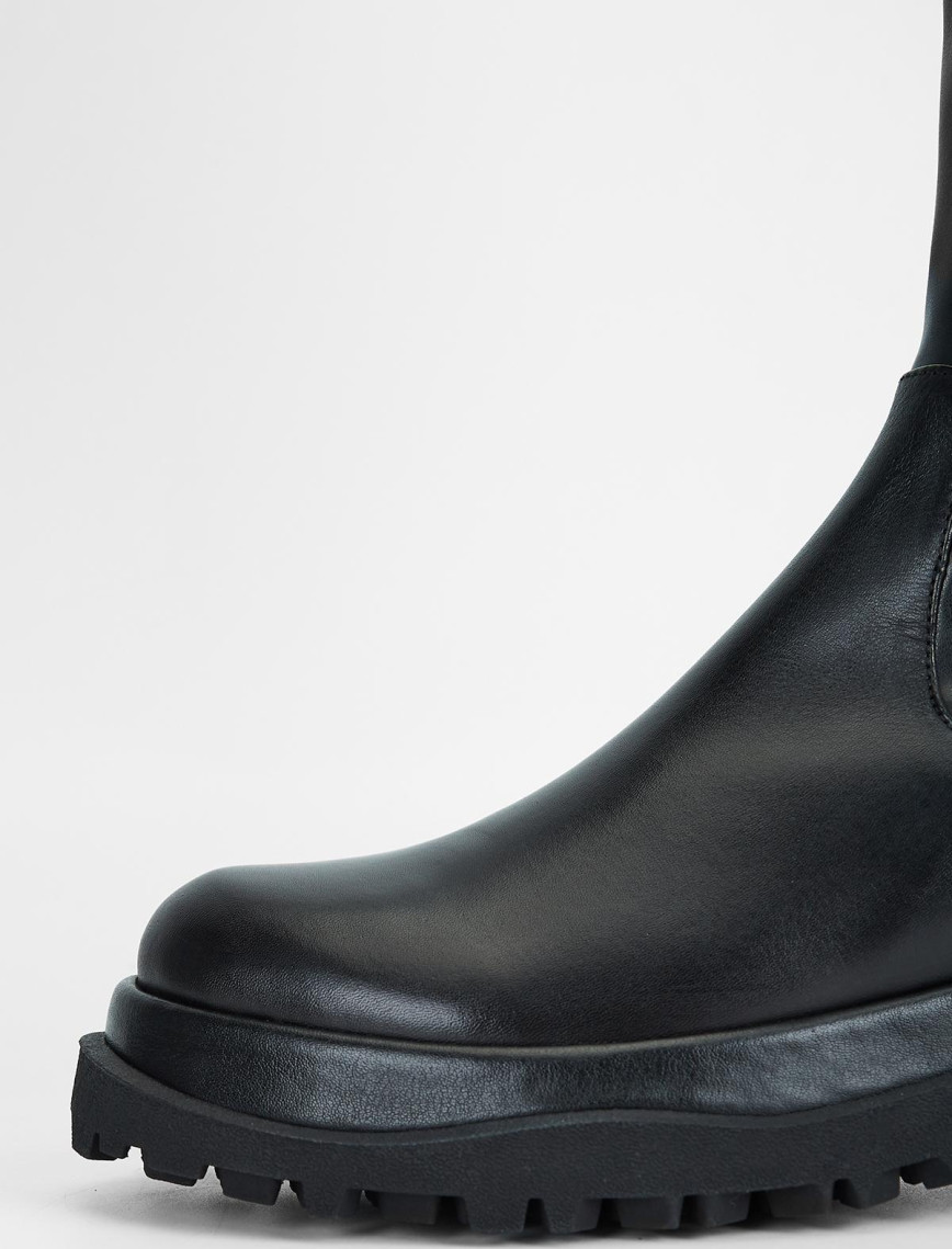 Valmenti Kadın Siyah Hakiki Deri Çizme Valmenti Kadın Siyah Hakiki Deri Çizme