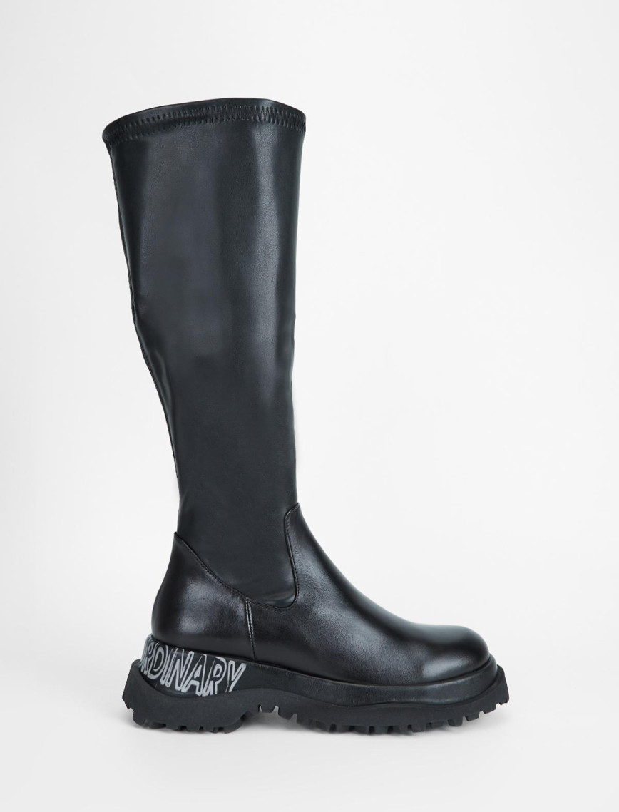 Valmenti Kadın Siyah Hakiki Deri Çizme Valmenti Kadın Siyah Hakiki Deri Çizme