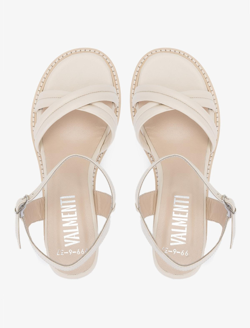 Valmenti Ottonya Kadın Bej Hakiki Deri Sandalet Valmenti Ottonya Kadın Bej Hakiki Deri Sandalet