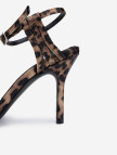 Valmenti Zeno Kadın leopar Hakiki Deri Topuklu Sandalet