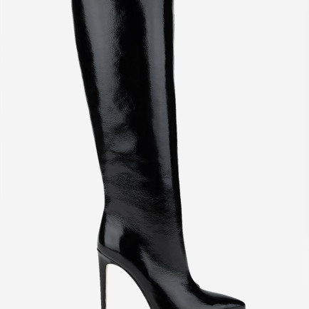 Valmenti Kadın Hakiki Deri Siyah Rugan Topuklu Çizme Valmenti Kadın Hakiki Deri Siyah Rugan Topuklu Çizme