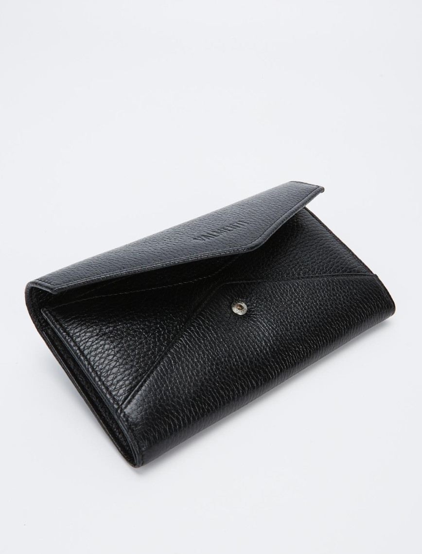 Valmenti Kadın Siyah Hakiki Deri GÜNLÜK Cuzdan,Kartlık,Anahtarlık