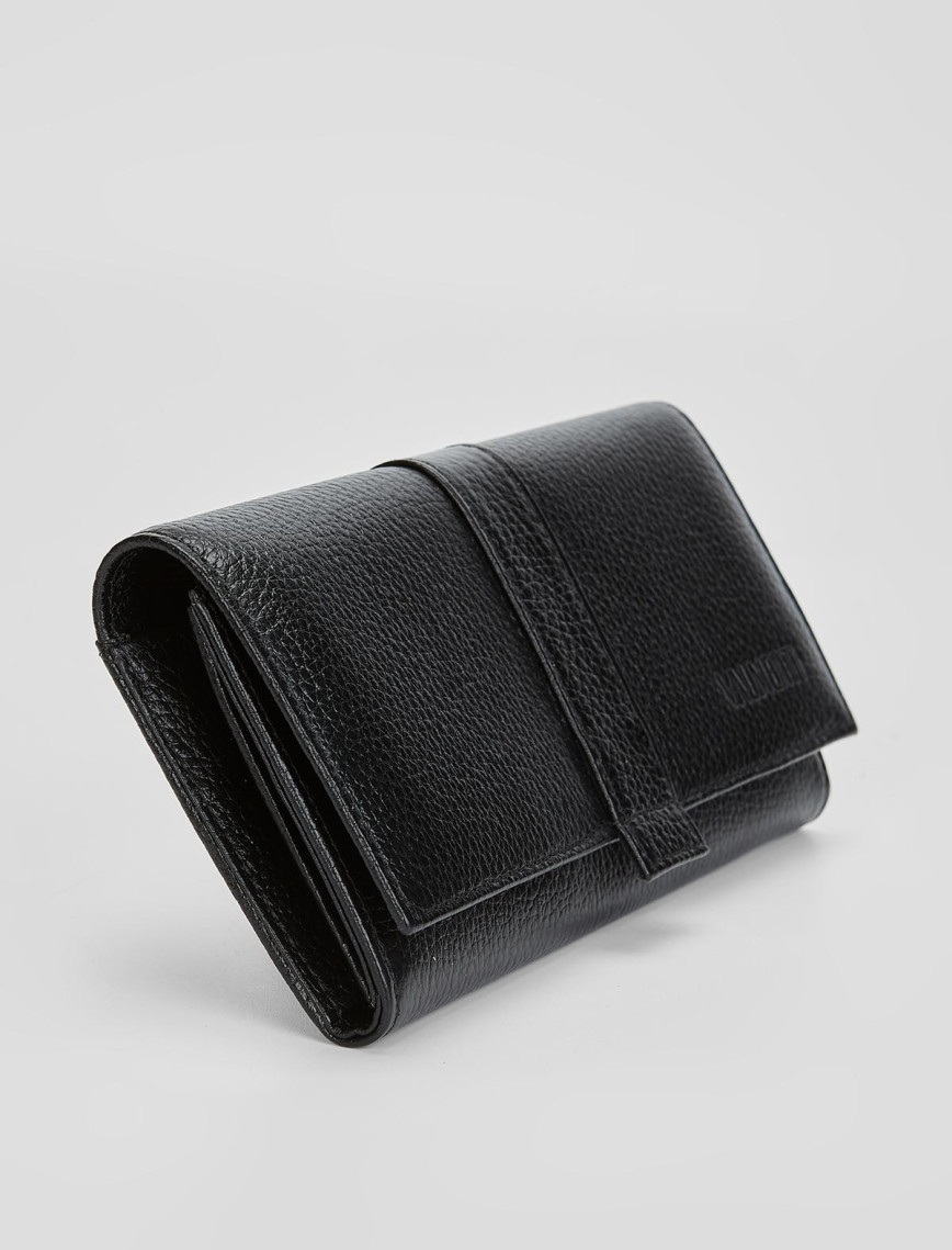 Valmenti Kadın Siyah Hakiki Deri Cuzdan,Kartlık,Anahtarlık