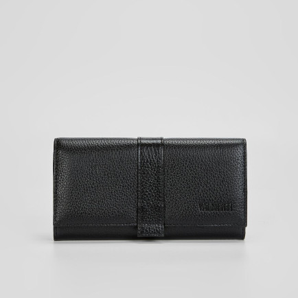 Valmenti Kadın Siyah Hakiki Deri Cuzdan,Kartlık,Anahtarlık