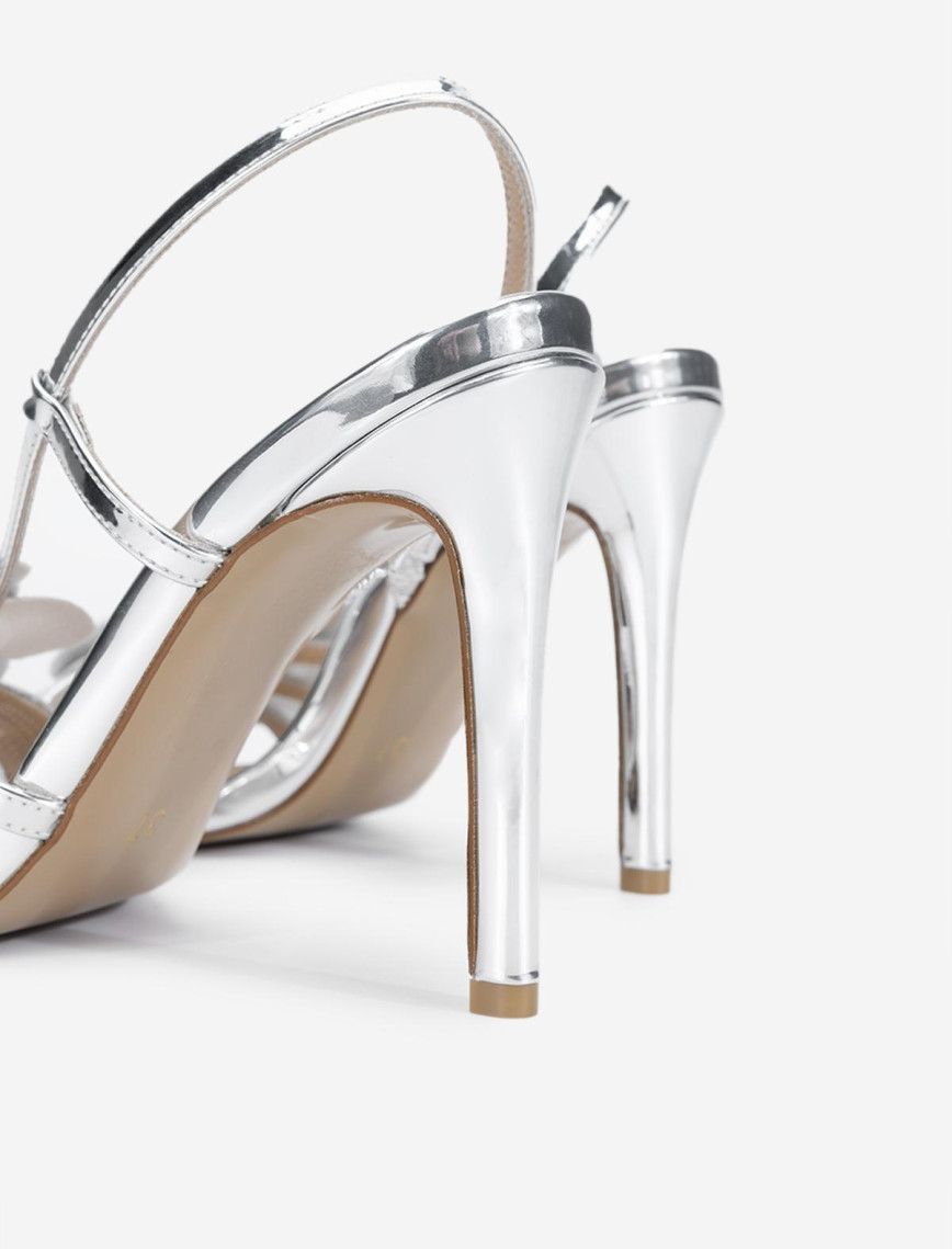 Valmenti Kadın Vegan Gri Topuklu Sandalet Valmenti Kadın Vegan Gri Topuklu Sandalet