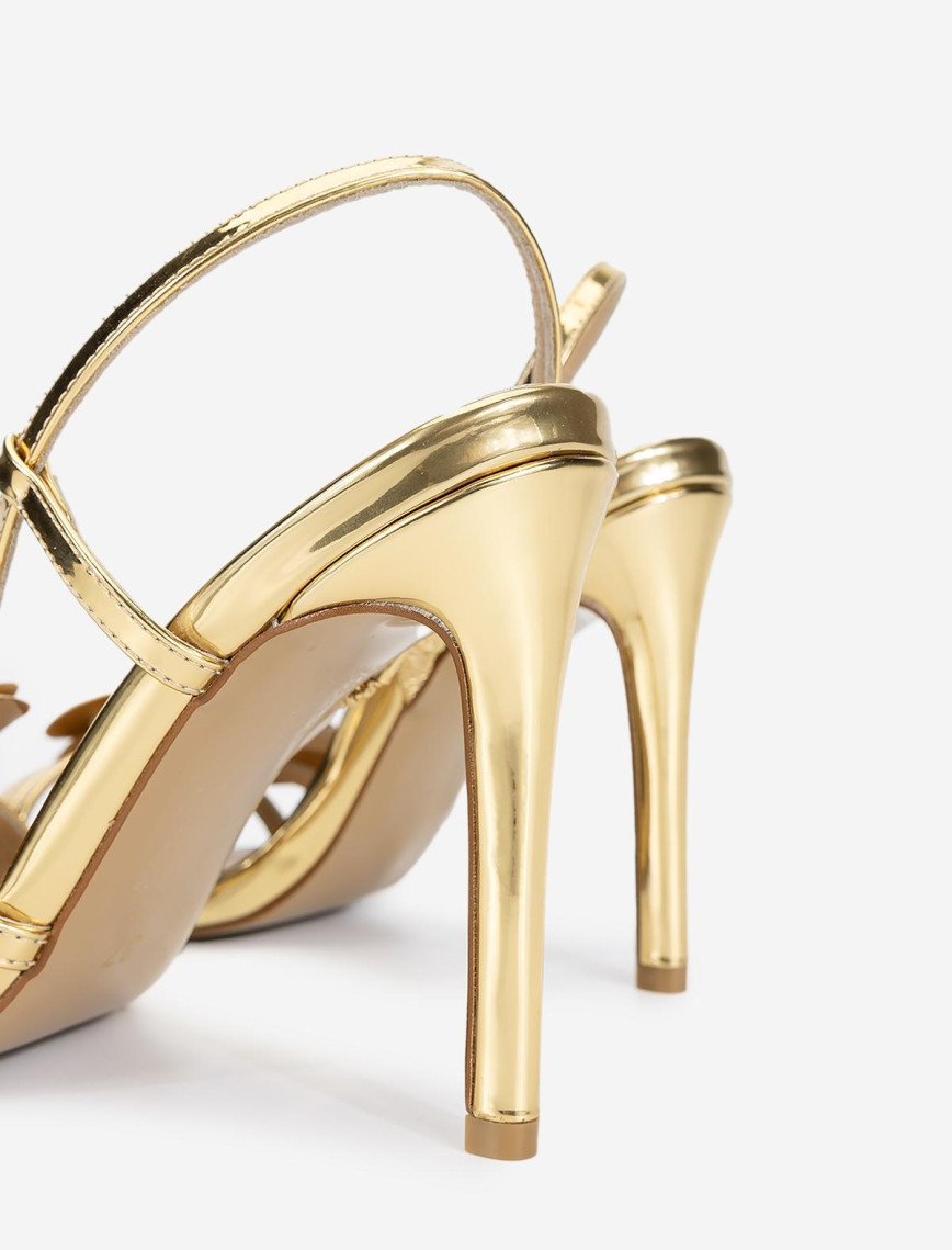 Valmenti Kadın Vegan Sarı Topuklu Sandalet Valmenti Kadın Vegan Sarı Topuklu Sandalet