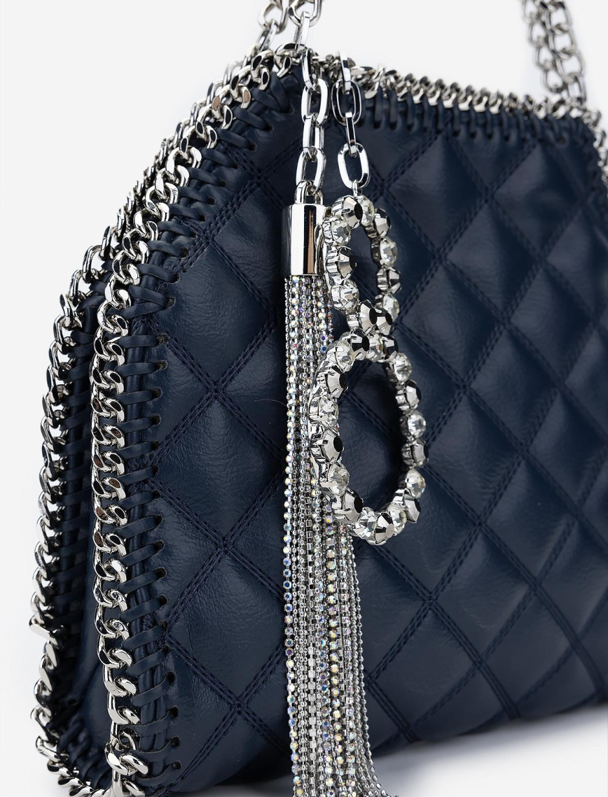 Valmenti Kadın Vegan Mavi Omuz Çanta Valmenti Kadın Vegan Mavi Omuz Çanta