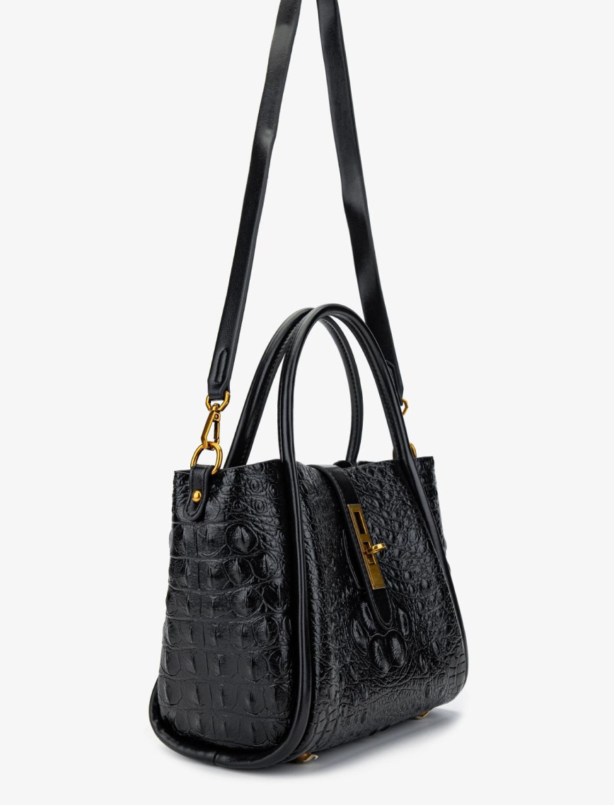 Valmenti Kadın Vegan Siyah Omuz Çanta