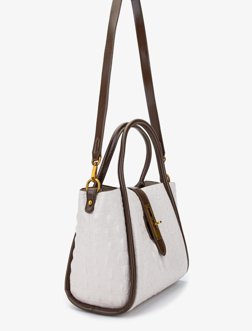 Valmenti Kadın Vegan Bej Omuz Çanta