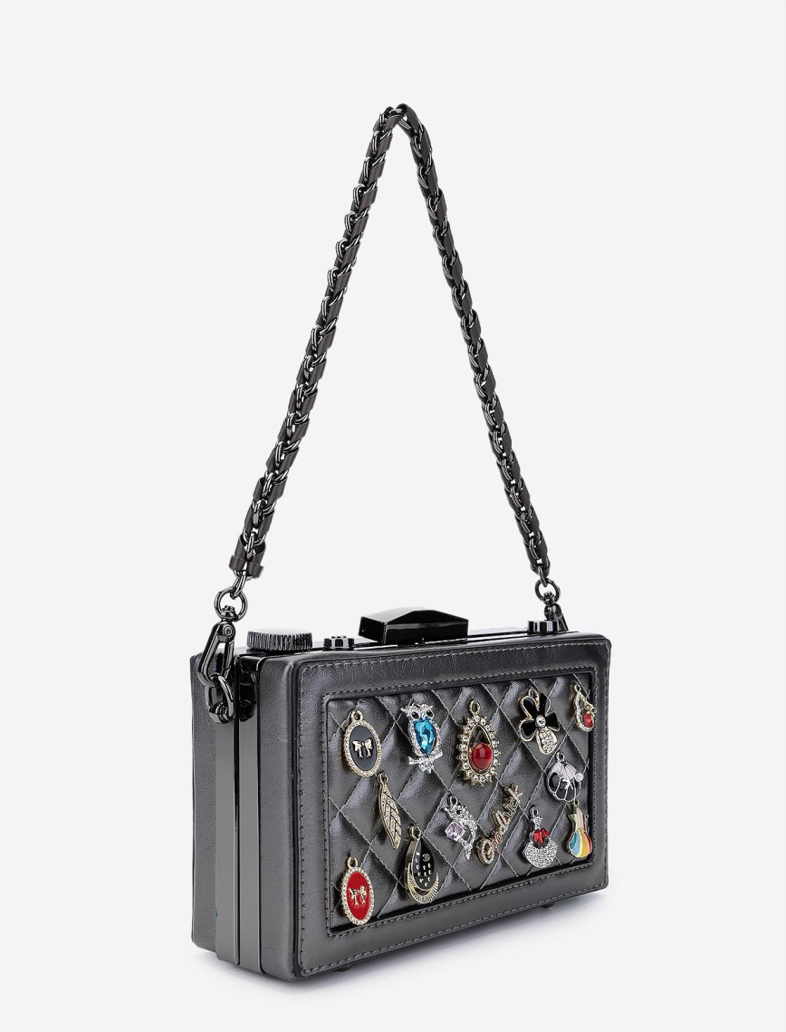 Valmenti Kadın Vegan Metalik Omuz Çanta