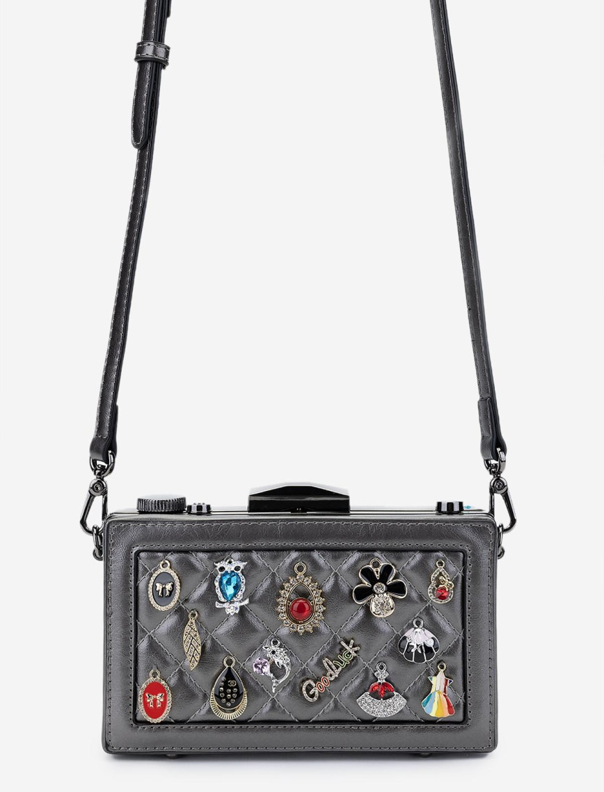 Valmenti Kadın Vegan Metalik Omuz Çanta