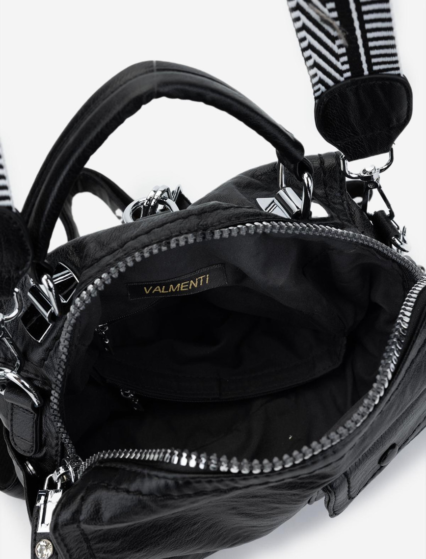 Valmenti Kadın Vegan Siyah Omuz Çanta