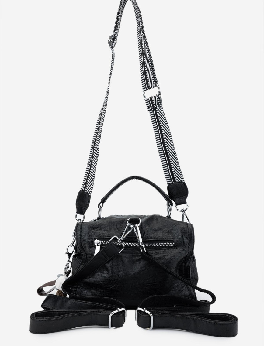 Valmenti Kadın Vegan Siyah Omuz Çanta