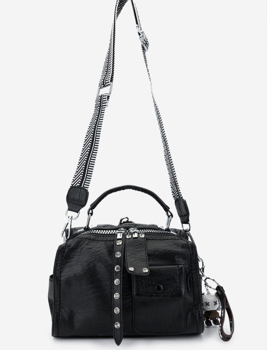 Valmenti Kadın Vegan Siyah Omuz Çanta