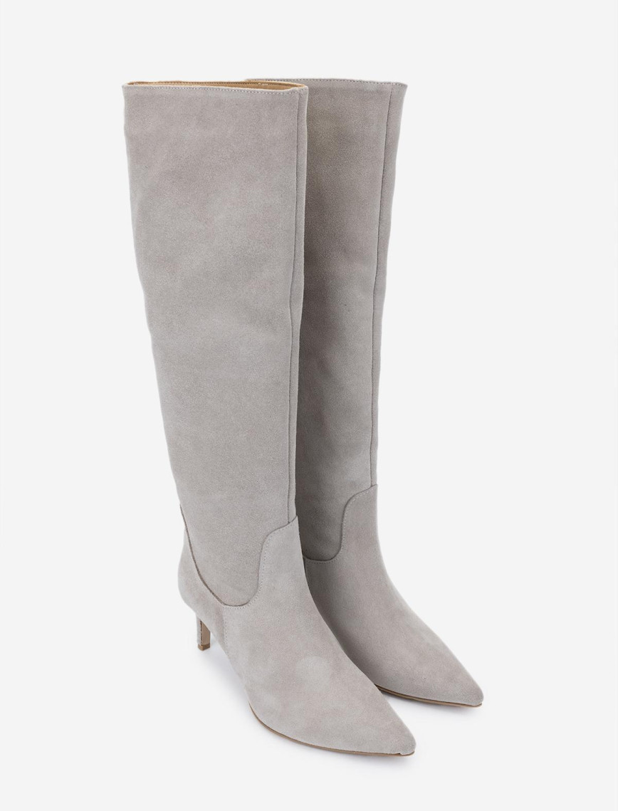 Valmenti Kadın Bej Süet Topuklu Çizme Valmenti Kadın Bej Süet Topuklu Çizme