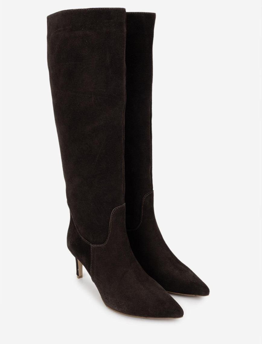 Valmenti Kadın Kahverengi Süet Topuklu Çizme Valmenti Kadın Kahverengi Süet Topuklu Çizme
