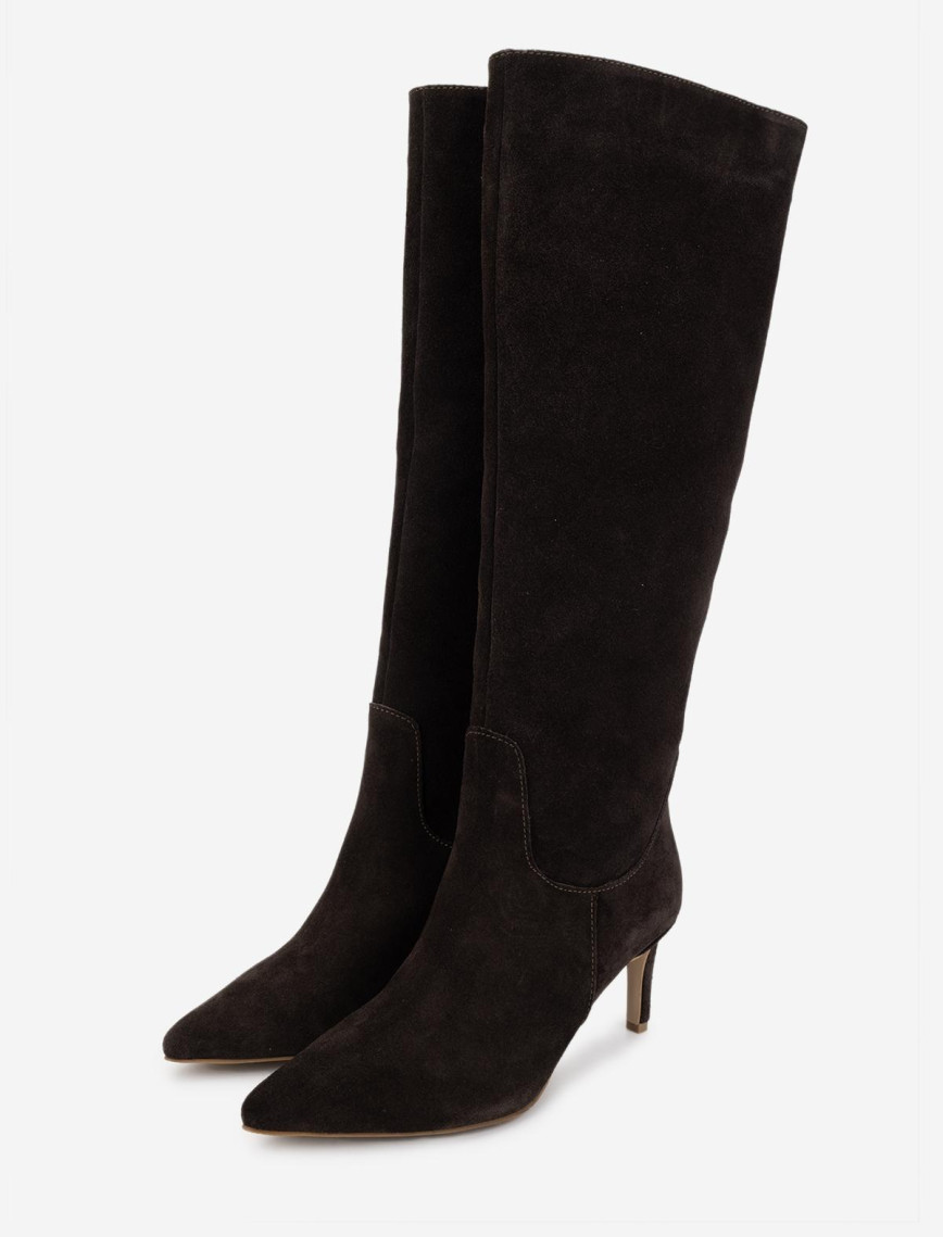 Valmenti Kadın Kahverengi Süet Topuklu Çizme Valmenti Kadın Kahverengi Süet Topuklu Çizme