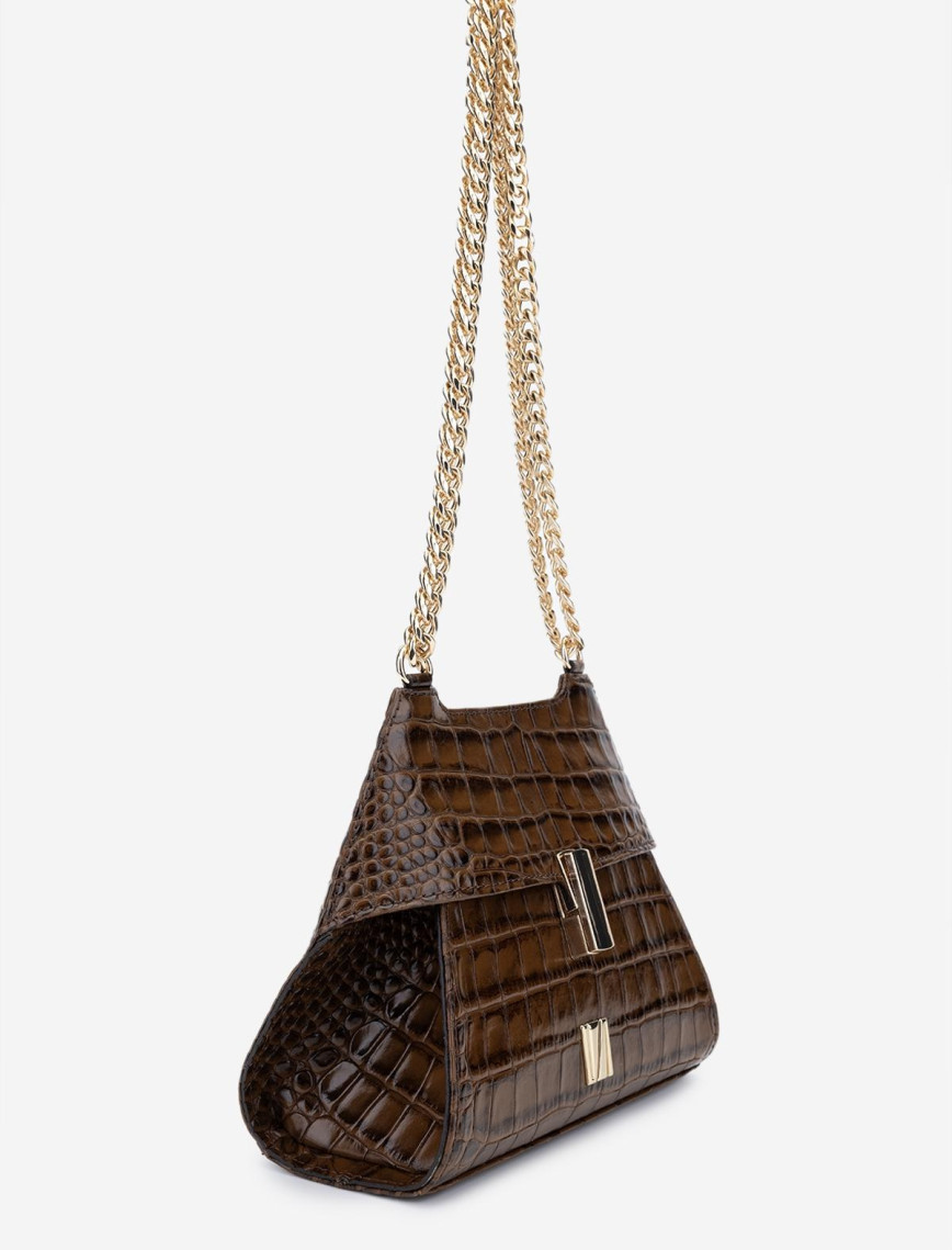 Valmenti Samsa Kadın Kahverengi Hakiki Deri Omuz Çanta Valmenti Samsa Kadın Kahverengi Hakiki Deri Omuz Çanta