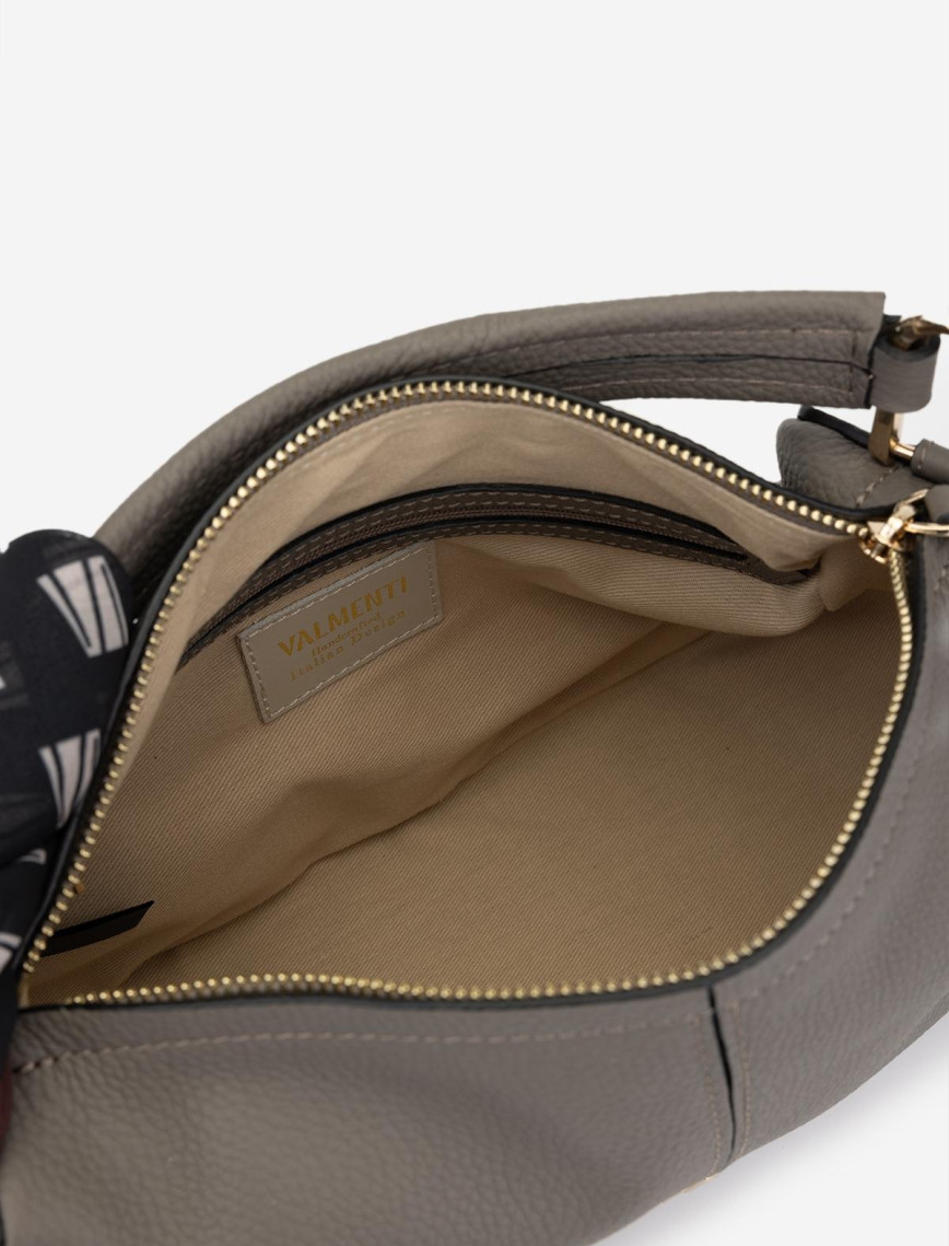 Valmenti Termo Kadın Gri Hakiki Deri Omuz Çanta