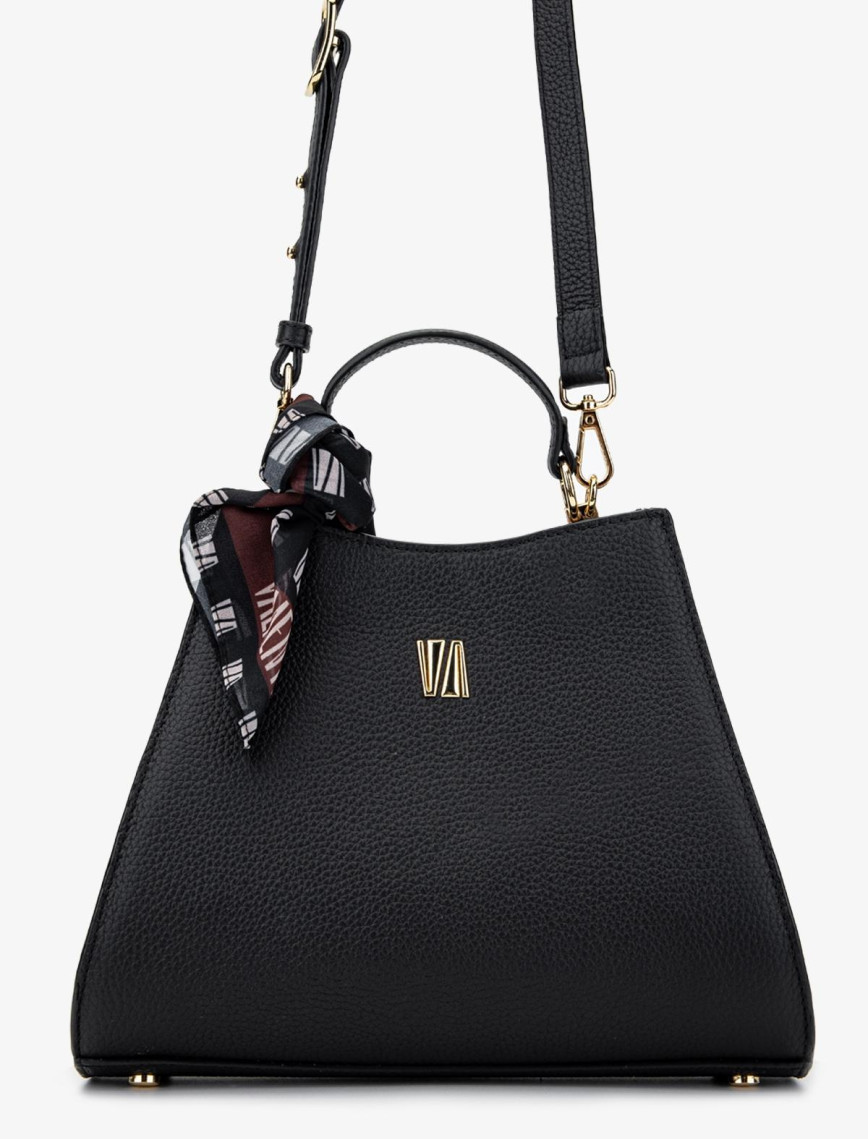 Valmenti Square Kadın Siyah Floter Hakiki Deri El Çantası Valmenti Square Kadın Siyah Floter Hakiki Deri El Çantası