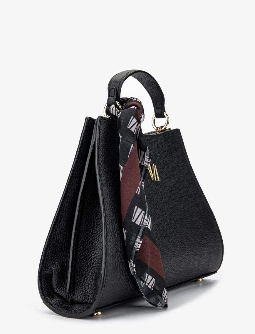 Valmenti Square Kadın Siyah Floter Hakiki Deri El Çantası Valmenti Square Kadın Siyah Floter Hakiki Deri El Çantası