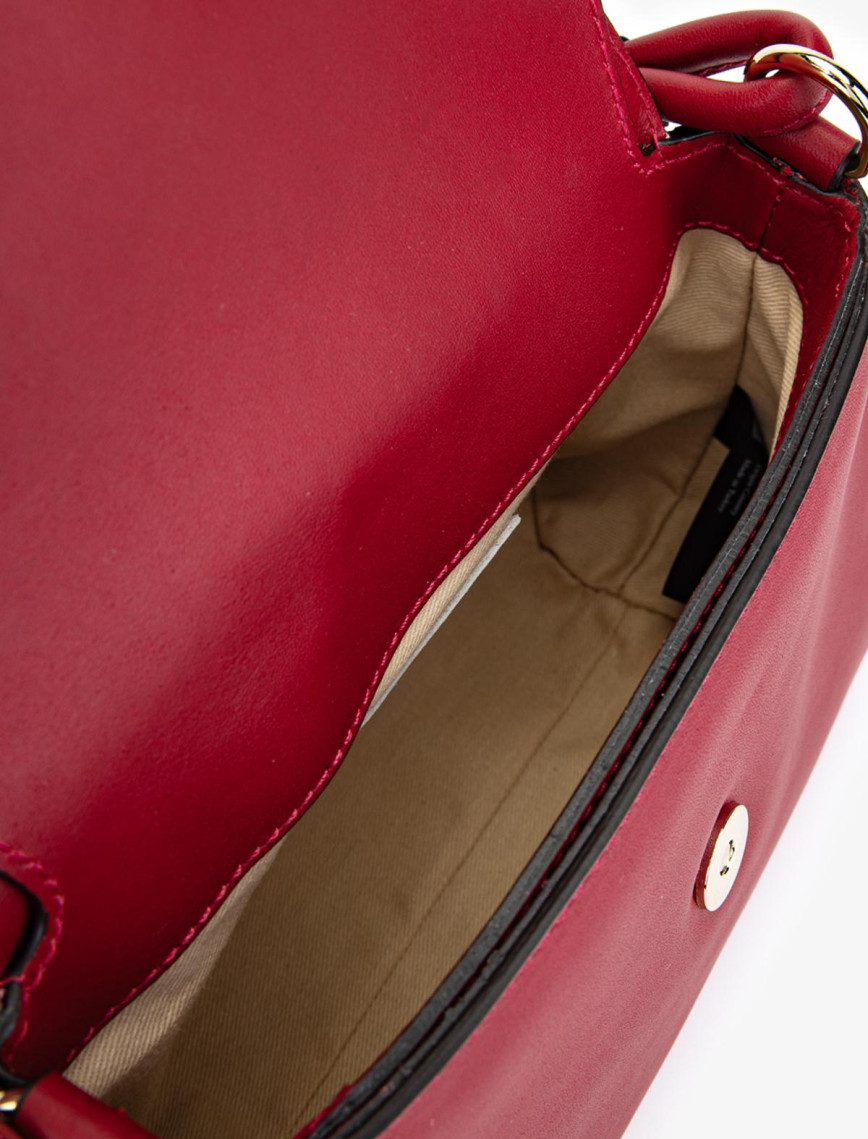 Valmenti Caly Kadın Kırmızı Hakiki Deri Omuz Çanta