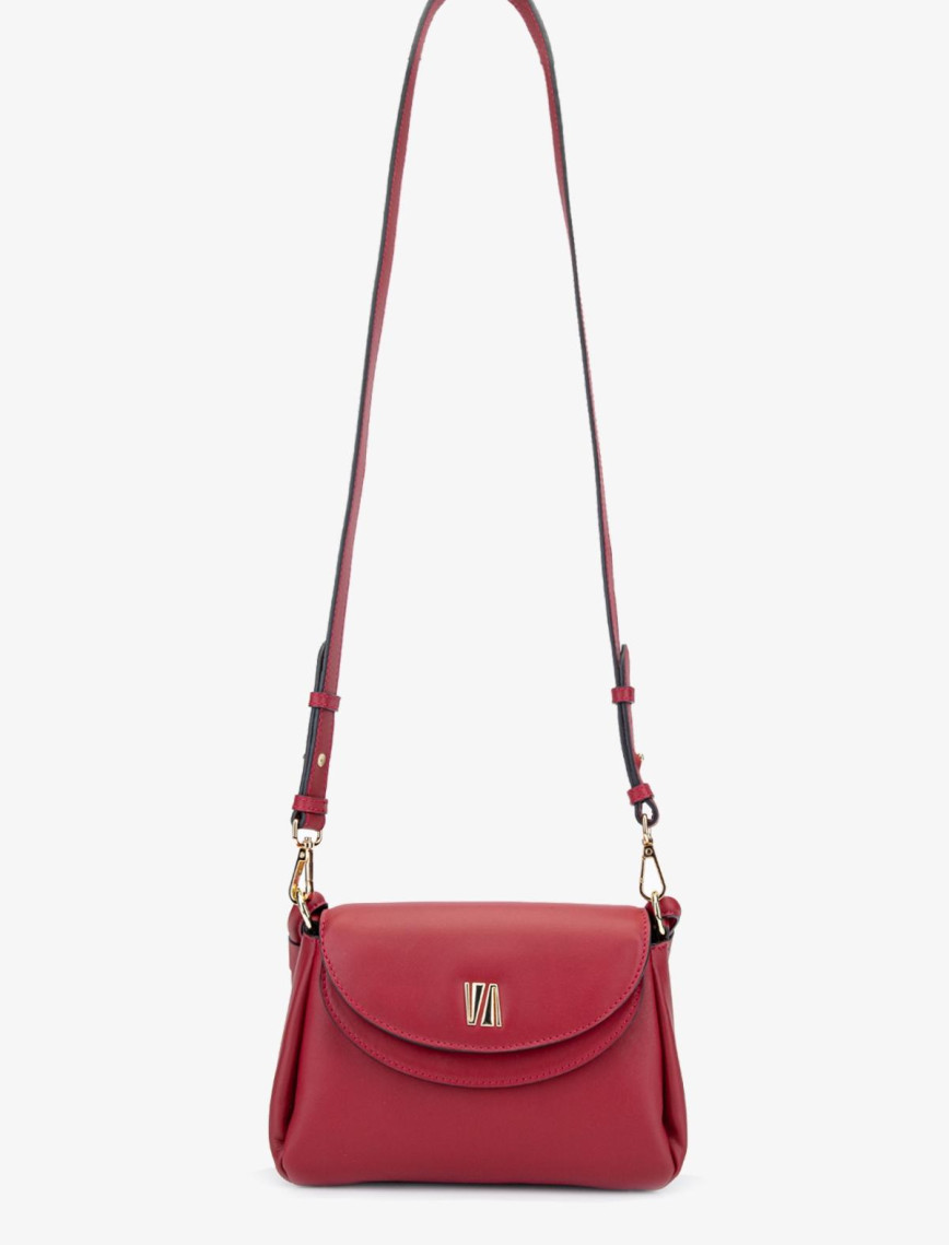 Valmenti Caly Kadın Kırmızı Hakiki Deri Omuz Çanta