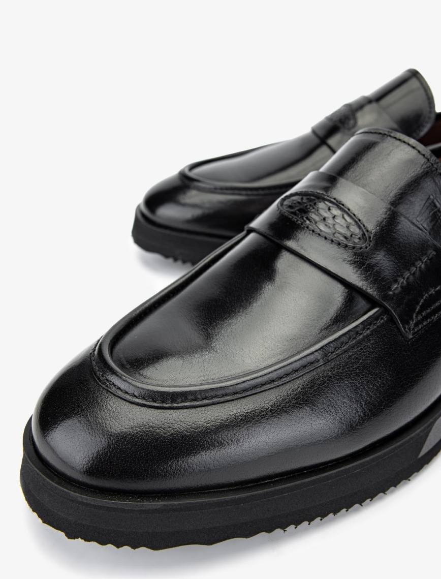 Valmenti Erkek Hakiki Deri Siyah Loafer Ayakkabı Valmenti Erkek Hakiki Deri Siyah Loafer Ayakkabı