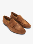 Valmenti Thonas Erkek Tarçın Süet Hakiki Deri Loafer Ayakkabı