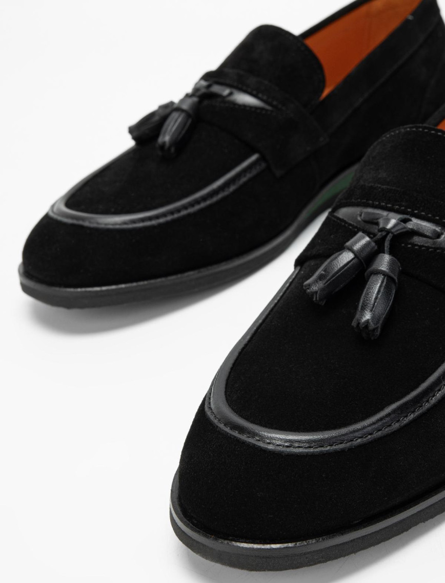 Valmenti Erkek Siyah Süet Hakiki Deri Casual Ayakkabı Valmenti Erkek Siyah Süet Hakiki Deri Casual Ayakkabı