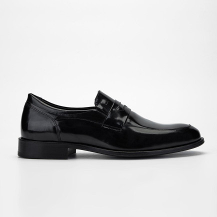 Valmenti Bona Erkek Siyah Açma Hakiki Deri Klasik Ayakkabı