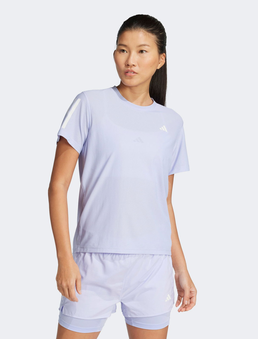 adidas Own The Run Kadın Mor Koşu T-Shirt
