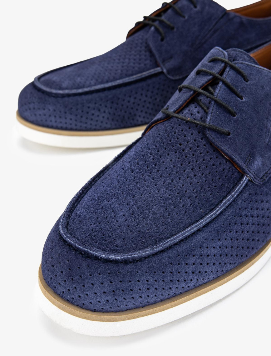 Valmenti Major Erkek Lacivert Süet Hakiki Deri Casual Ayakkabı Valmenti Major Erkek Lacivert Süet Hakiki Deri Casual Ayakkabı