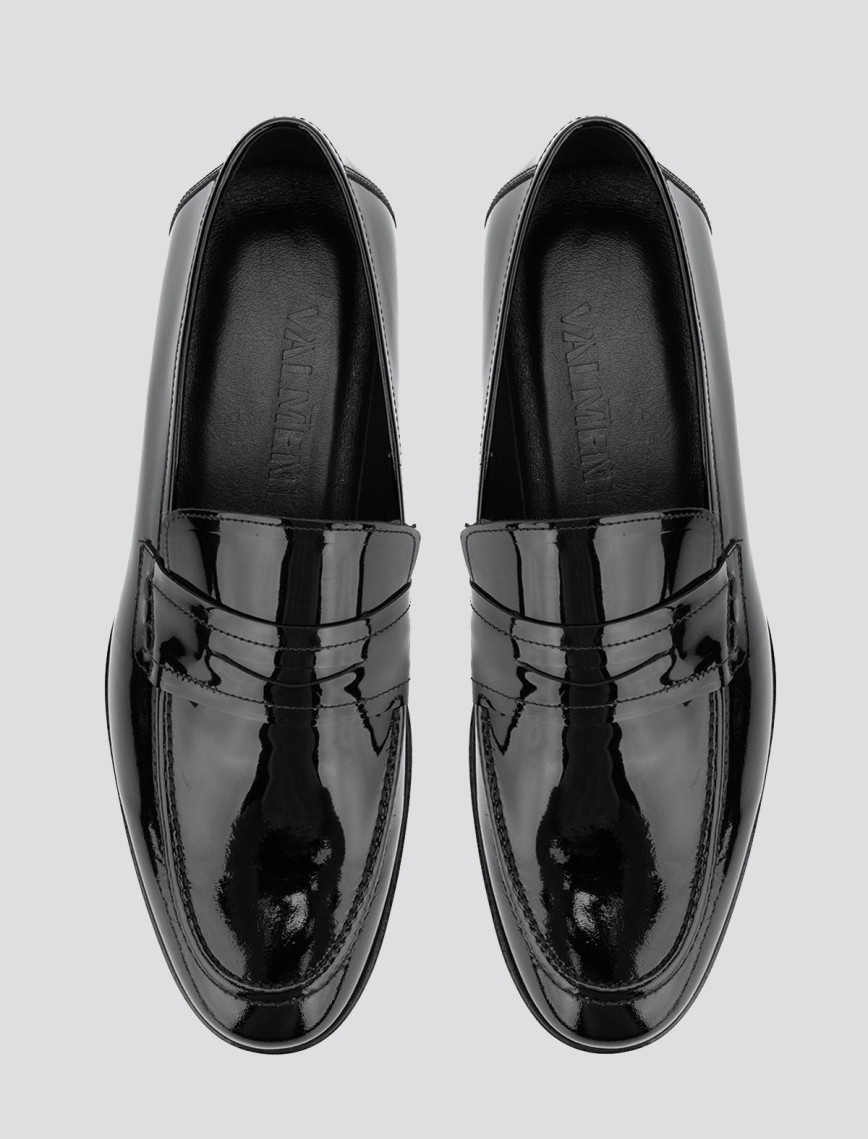 Valmenti Vali Erkek Siyah Rugan Hakiki Deri Klasik Ayakkabı Valmenti Vali Erkek Siyah Rugan Hakiki Deri Klasik Ayakkabı