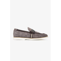 Valmenti Runo Erkek Bej Süet Hakiki Deri Loafer Ayakkabı