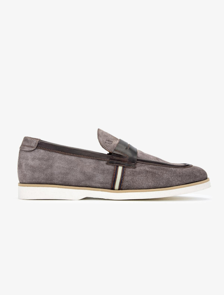 Valmenti Runo Erkek Siyah Süet Hakiki Deri Loafer Ayakkabı