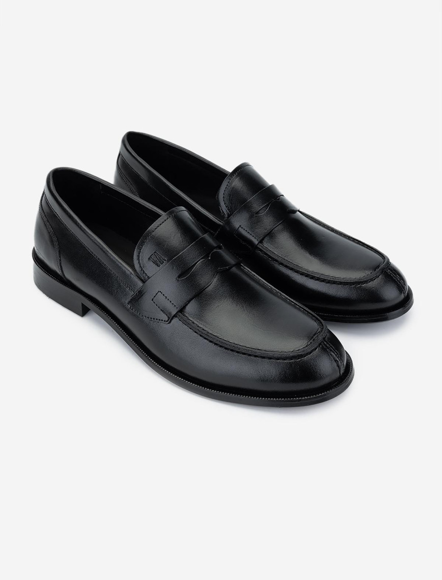 Valmenti Erkek Hakiki Deri Siyah Loafer Ayakkabı Valmenti Erkek Hakiki Deri Siyah Loafer Ayakkabı