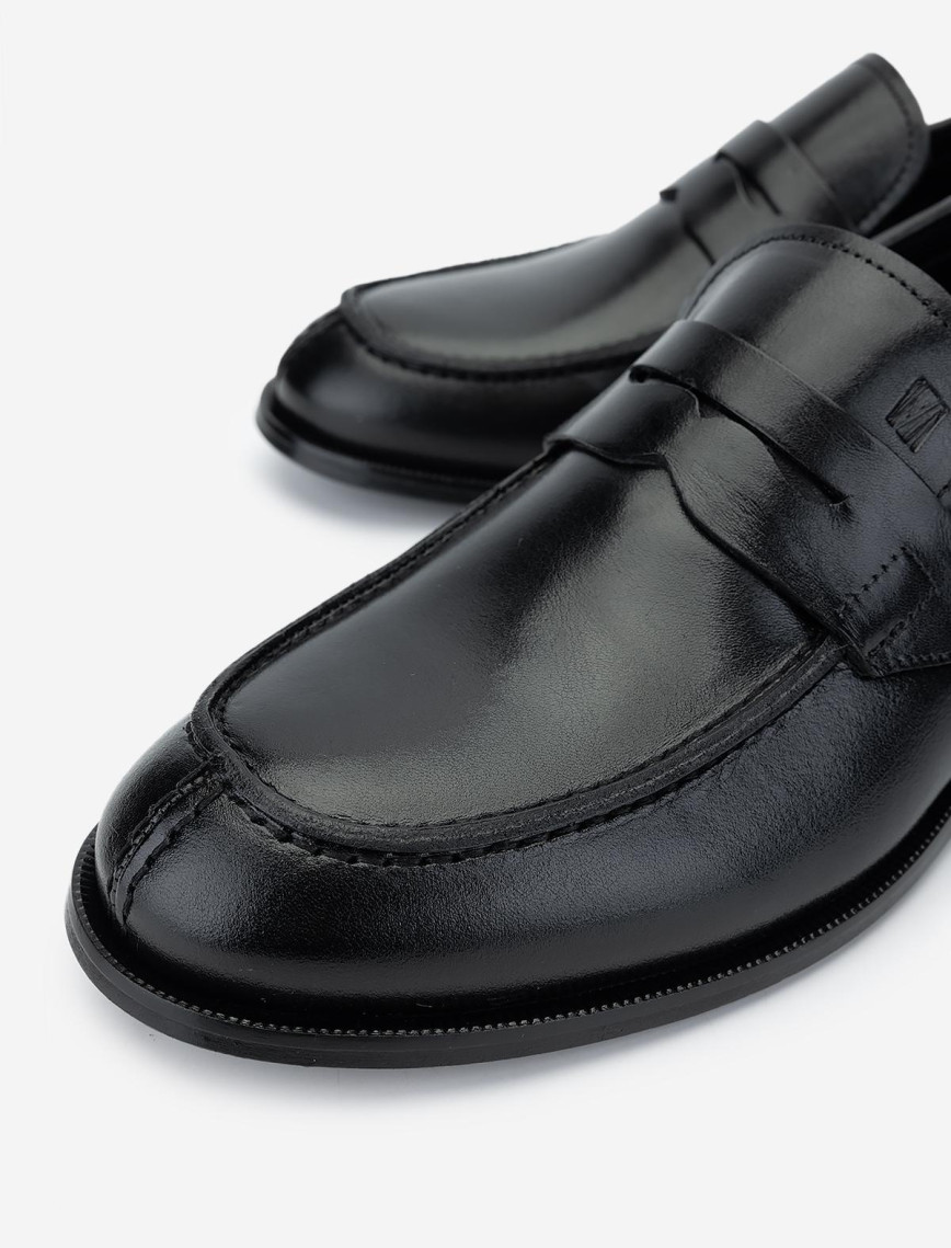 Valmenti Erkek Hakiki Deri Siyah Loafer Ayakkabı Valmenti Erkek Hakiki Deri Siyah Loafer Ayakkabı