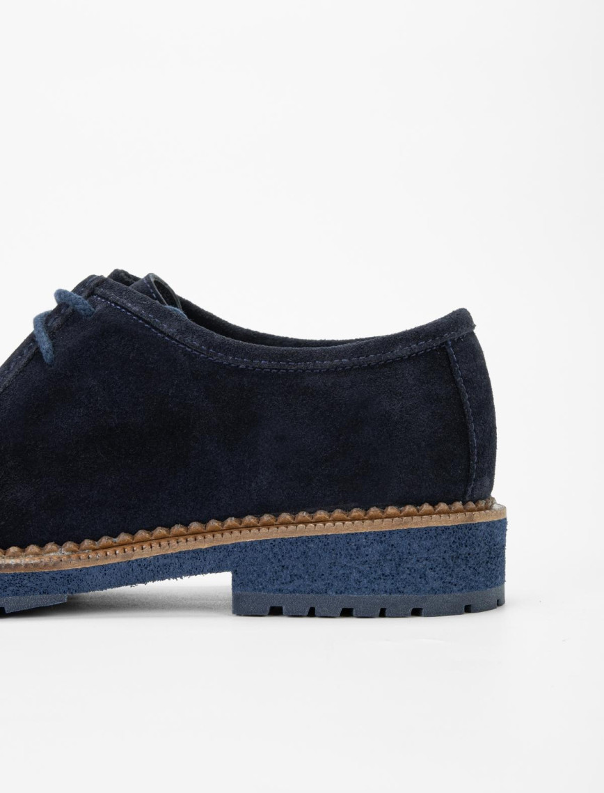 Valmenti İndie Erkek Lacivert Süet Hakiki Deri Casual Ayakkabı