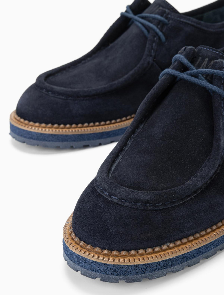 Valmenti İndie Erkek Lacivert Süet Hakiki Deri Casual Ayakkabı