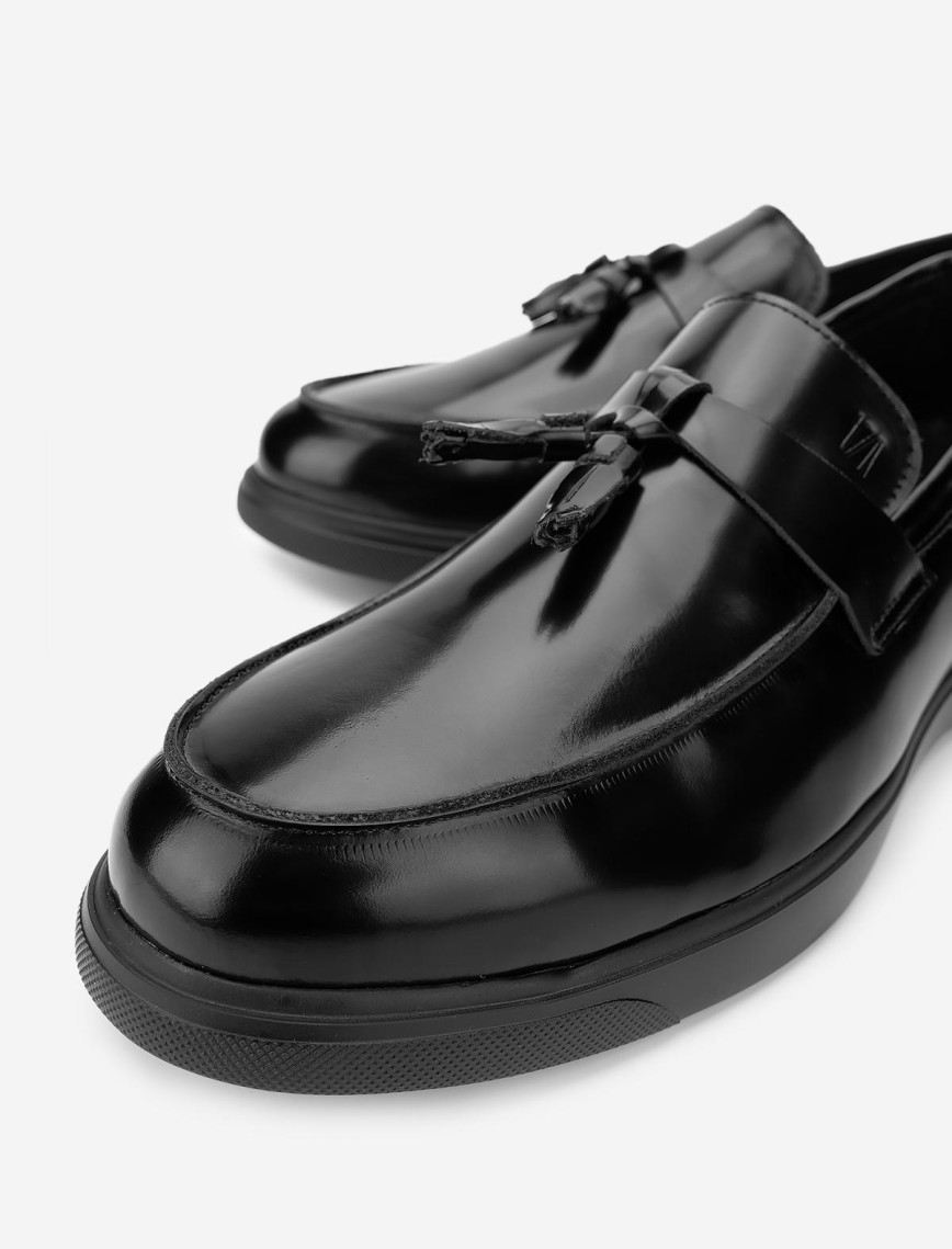 Valmenti Erkek Hakiki Deri Siyah Açma Loafer Ayakkabı Valmenti Erkek Hakiki Deri Siyah Açma Loafer Ayakkabı