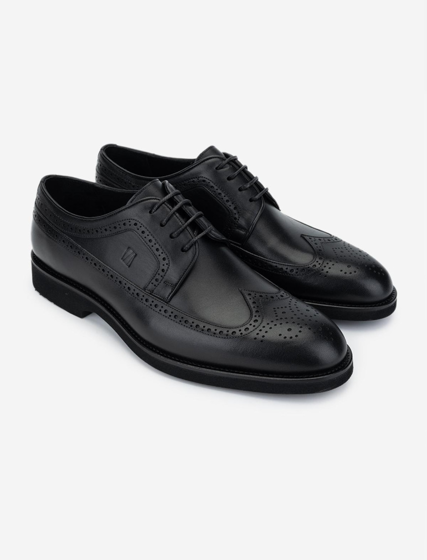 Valmenti Erkek Hakiki Deri Siyah Klasik Ayakkabı Valmenti Erkek Hakiki Deri Siyah Klasik Ayakkabı