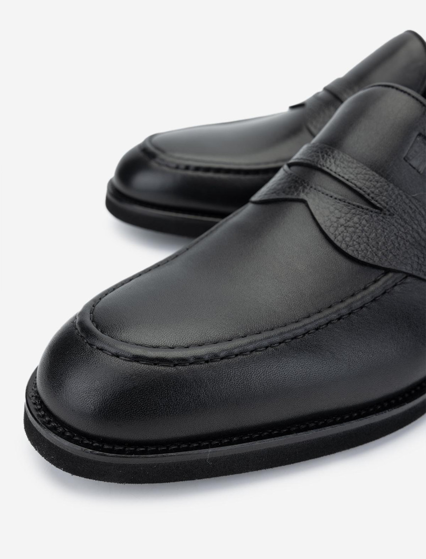 Valmenti Erkek Hakiki Deri Siyah Loafer Ayakkabı Valmenti Erkek Hakiki Deri Siyah Loafer Ayakkabı