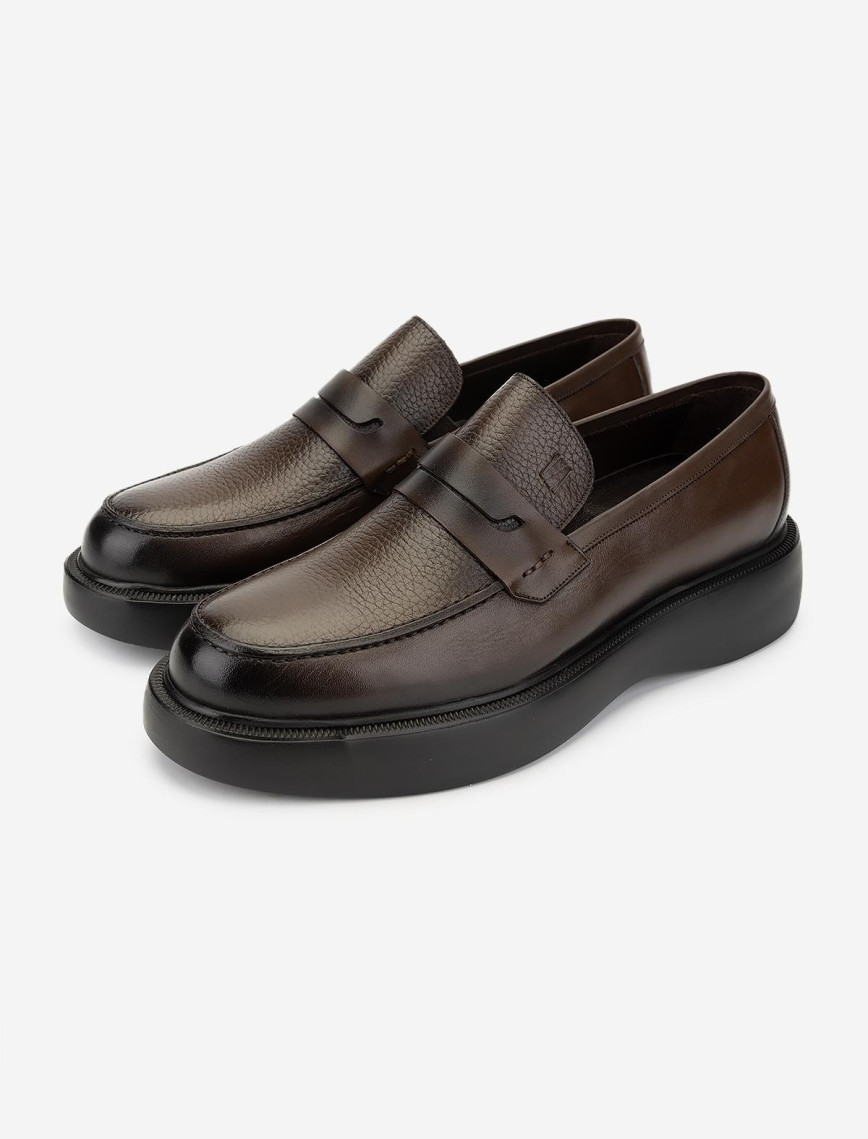 Valmenti Erkek Hakiki Deri Kahverengi Loafer Ayakkabı Valmenti Erkek Hakiki Deri Kahverengi Loafer Ayakkabı
